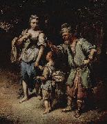 Johann Conrad Seekatz Verstobung der Hagar oil painting